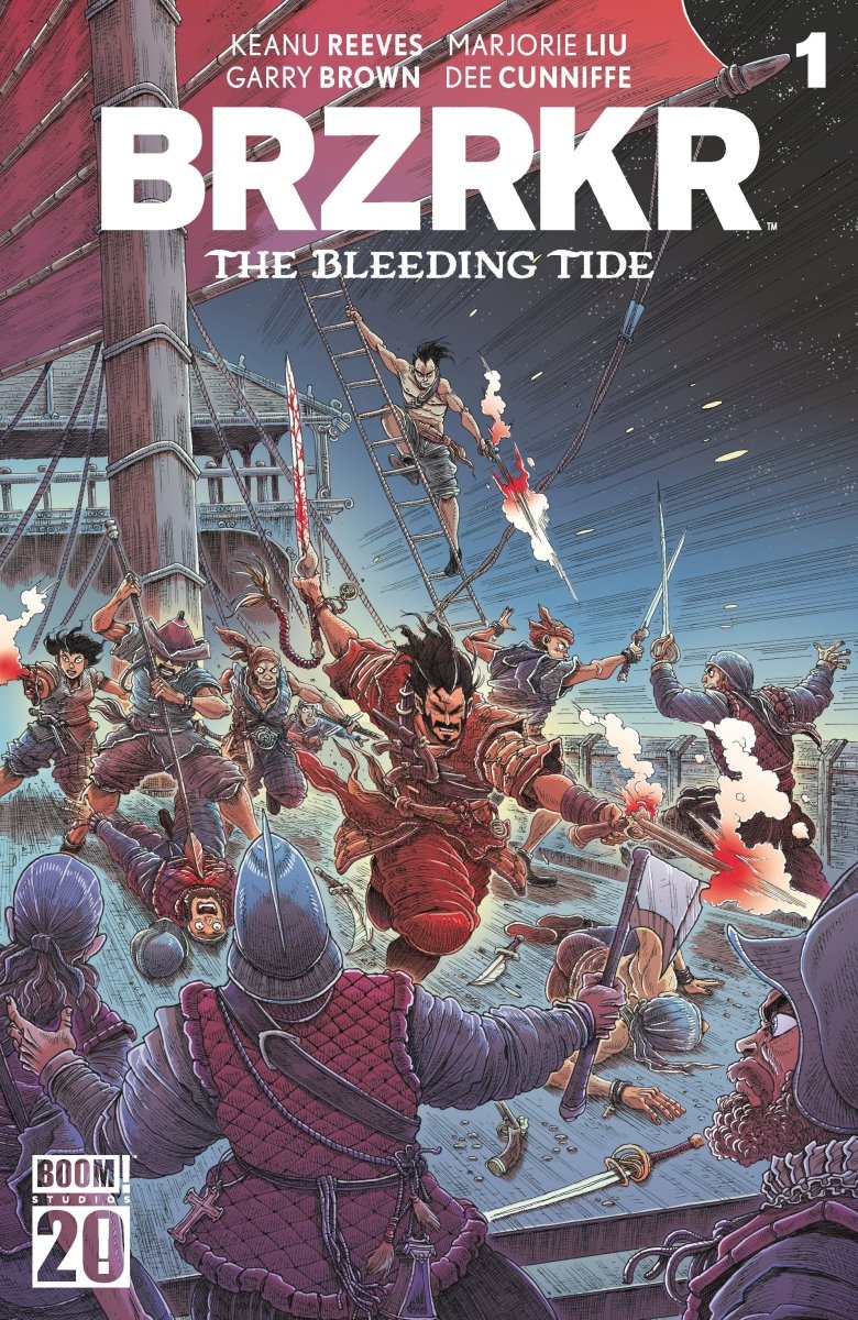 BRZRKR: The Bleeding Tide 1 K Foc Reveal Variant (Dressed, Stokoe) - Walt's Comic Shop