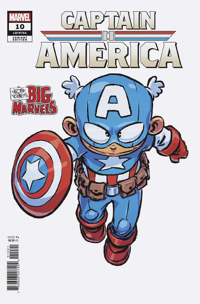 Captain America #10 Skottie Young'S Big Marvel Variant - Walt's Comic Shop