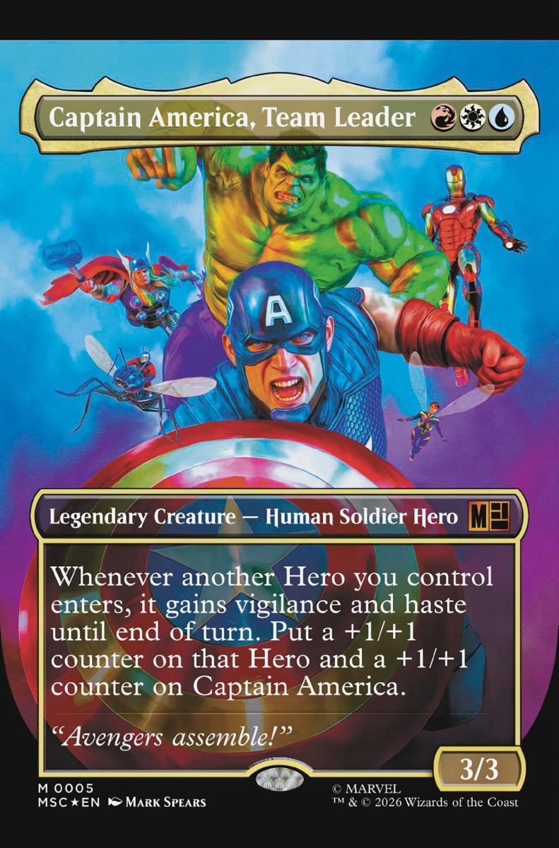 Captain America 12 Classified Artist Magic: The Gathering Variant [Arm] - Walt's Comic Shop