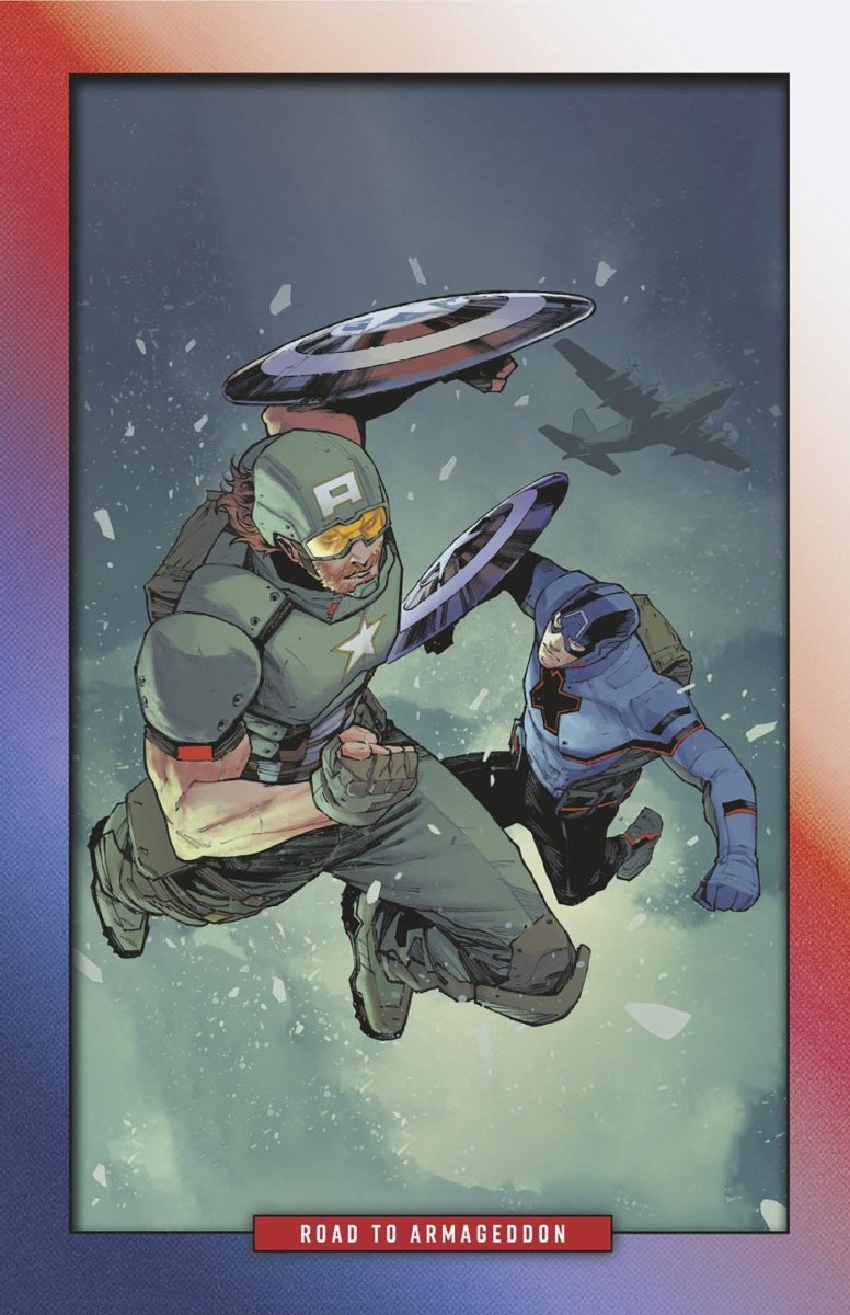 Captain America 2 Valerio Schiti Virgin 3rd Printin 1:25 Ratio Variant - Walt's Comic Shop