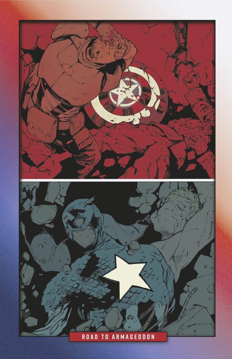 Captain America 3 Valerio Schiti Virgin 2nd Printing 1:25 Ratio Variant - Walt's Comic Shop