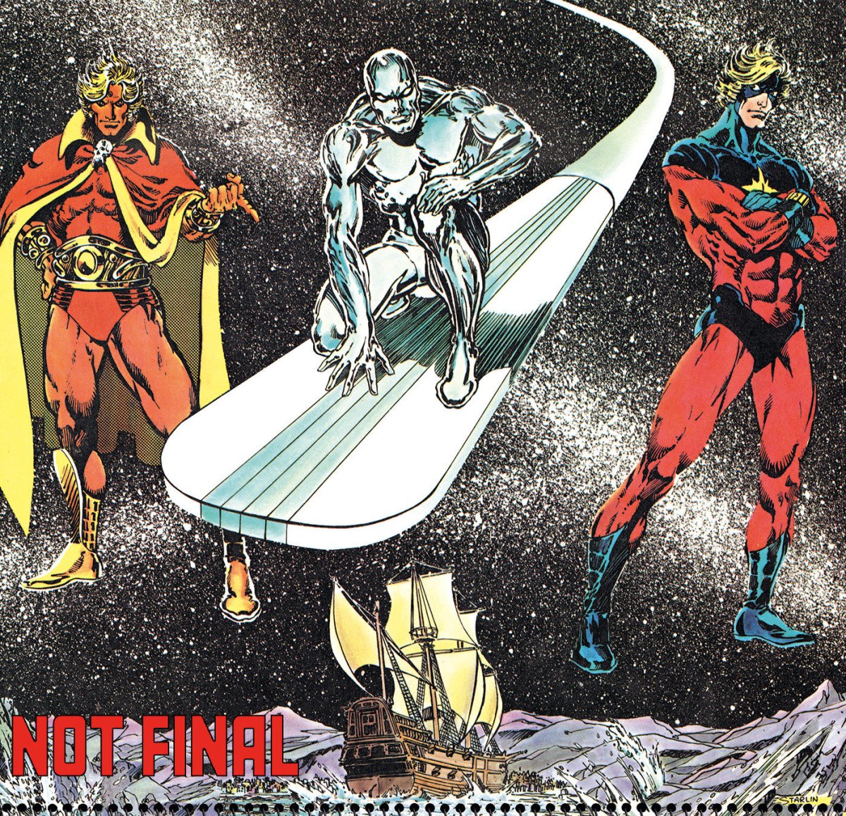 Captain Marvel: Dark Past 1 Jim Starlin Bicentennial Calendar Hidden Gem 1:50 Ratio Variant - Walt's Comic Shop