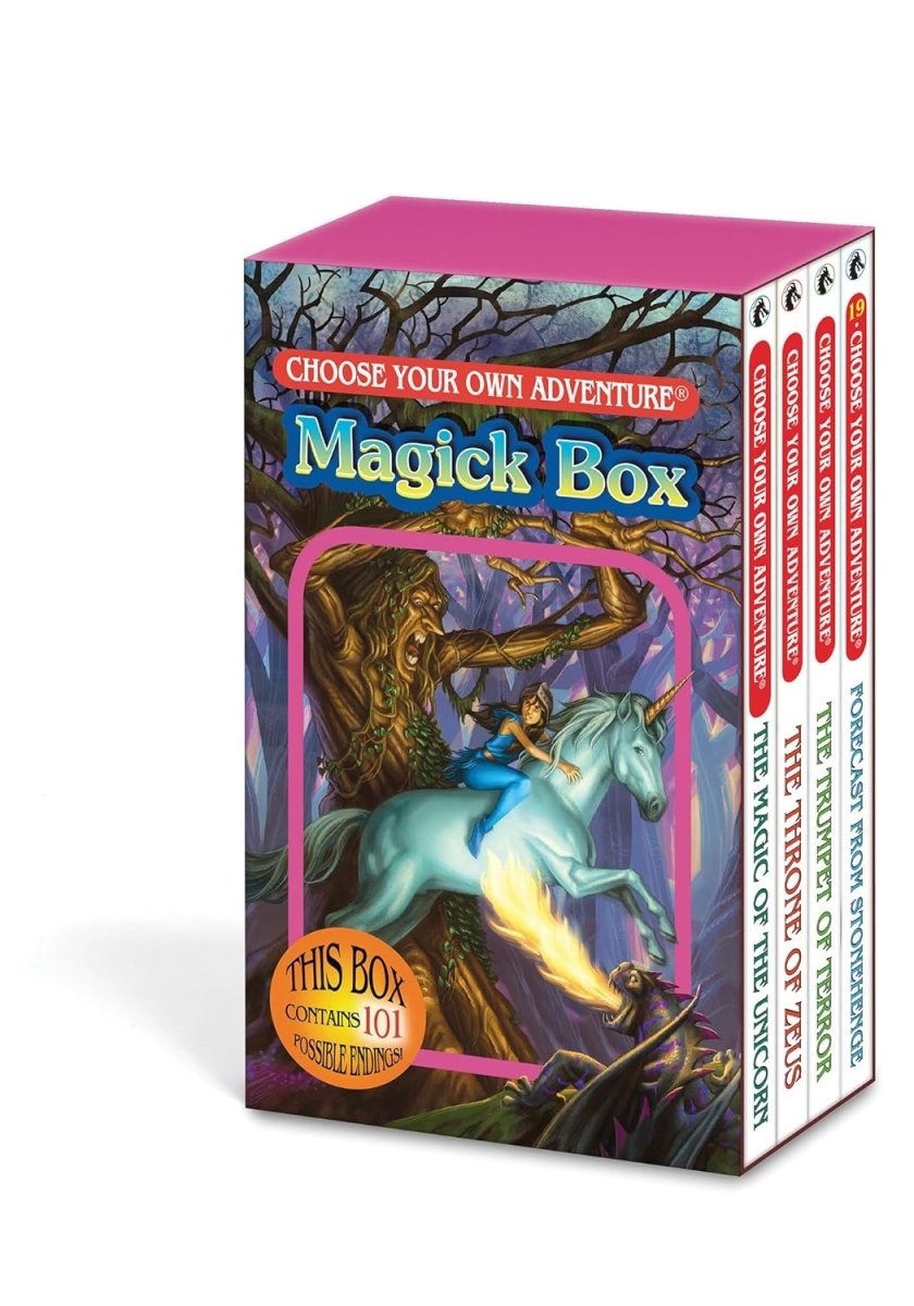 Choose Your Own Adventure 4 - Book Boxed Set Magick Box (The Magic Of The Unicorn, The Throne Of Zeus, The Trumpet Of Terror, Forecast From Stonehenge) - Walt's Comic Shop