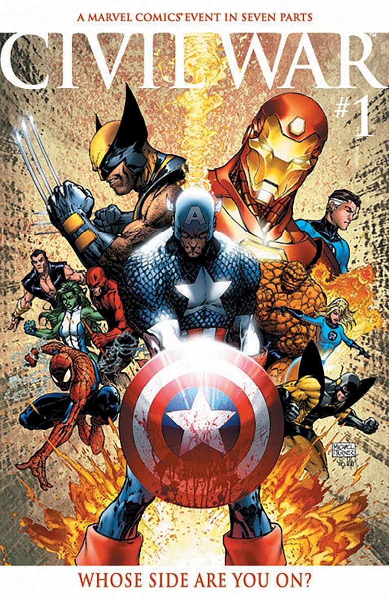 Civil War 1 Facsimile Edition Michael Turner Foil Variant - Walt's Comic Shop