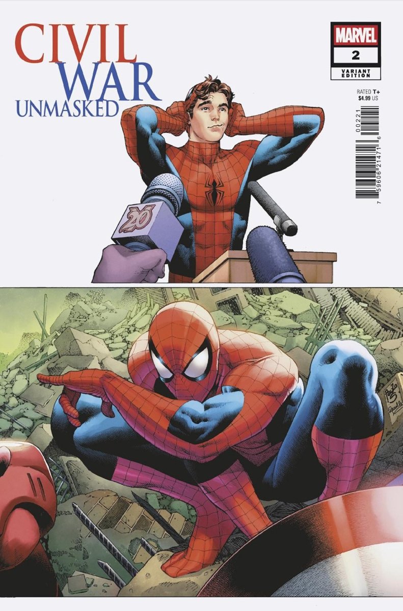 Civil War: Unmasked 2 Paulo Siqueira 5 Part Connecting Variant - Walt's Comic Shop