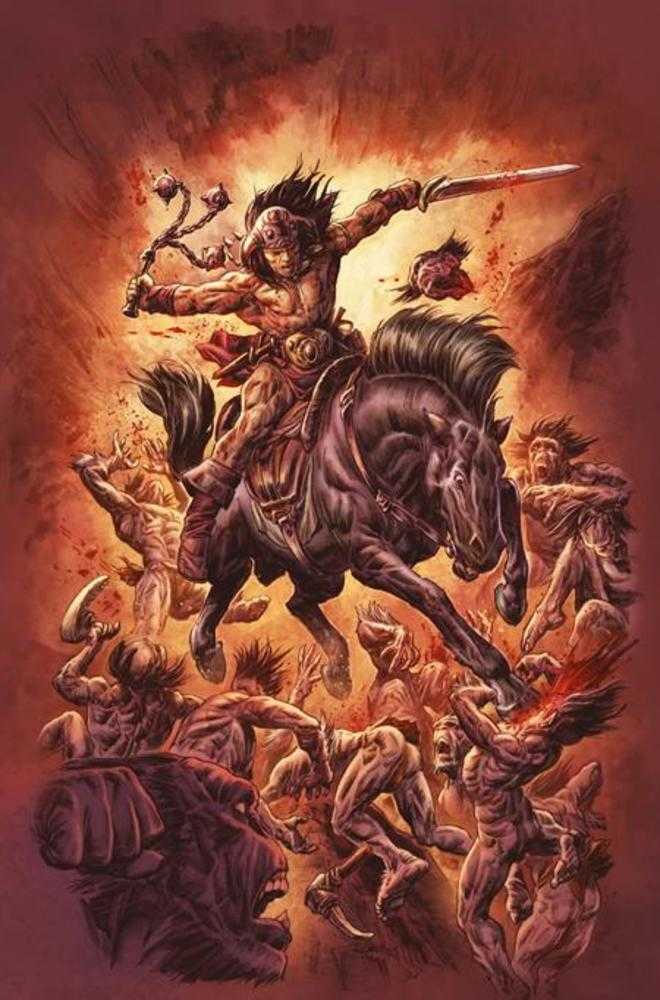 Conan The Barbarian 27 Cover E Doug Braithwaite Full Art Variant (Mature) - Walt's Comic Shop