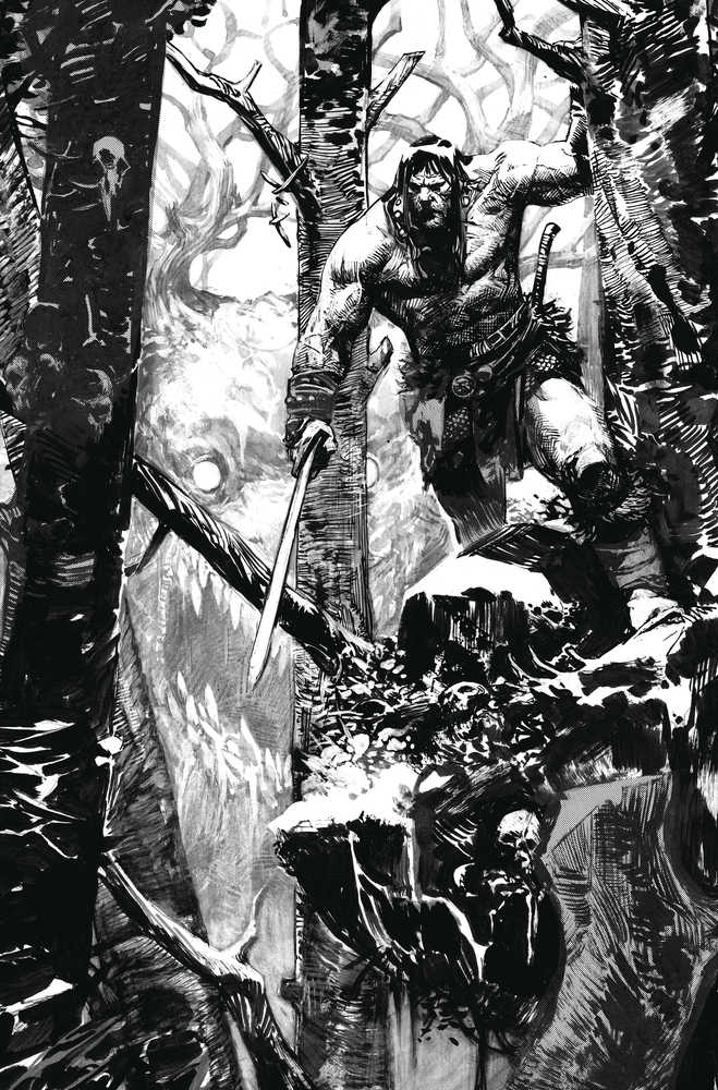 Conan the Barbarian Battle Blackstone #1 (Of 4) Foc Zaffino Black & White - Walt's Comic Shop