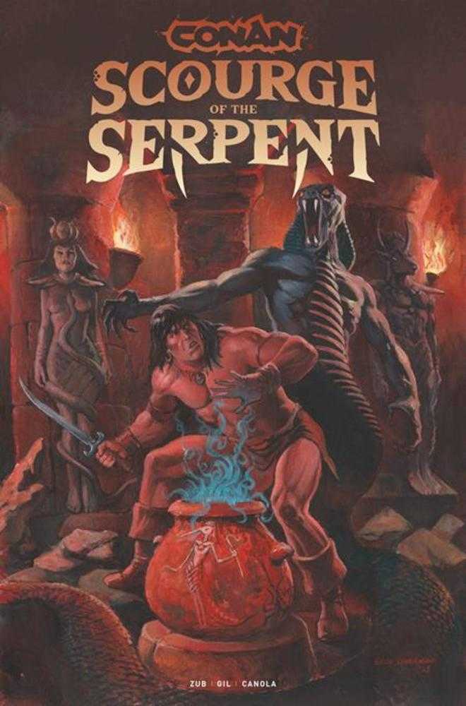 Conan The Barbarian Scourge Of The Serpent 1 (Of 4) Cover C Geof Isherwood Variant (Mature) - Walt's Comic Shop