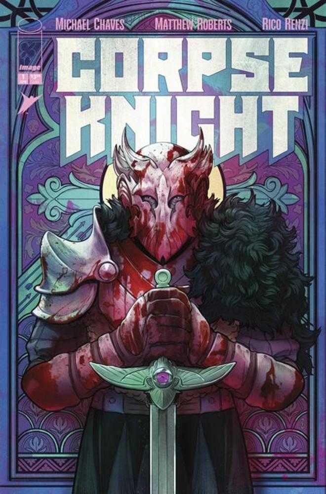 Corpse Knight 1 (Of 6) Cover D Nimit Malavia Stained Glass 1:25 Ratio Variant (Mature) - Walt's Comic Shop