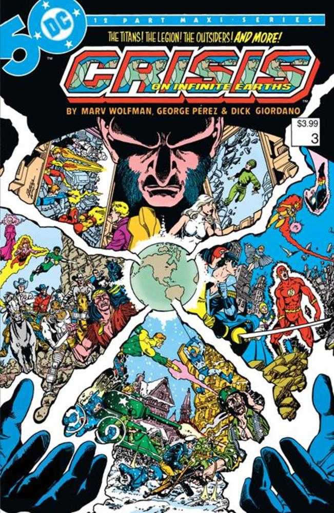 Crisis On Infinite Earths #3 (Of 12) Facsimile Edition Cover A George Perez - Walt's Comic Shop