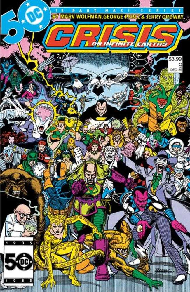 Crisis On Infinite Earths #9 Facsimile Edition Cover A George Perez - Walt's Comic Shop