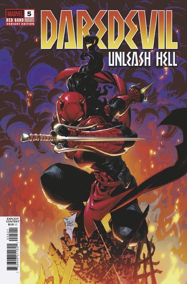 Daredevil: Unleash Hell - Red Band 5 Philip Tan Variant [Polybagged] - Walt's Comic Shop