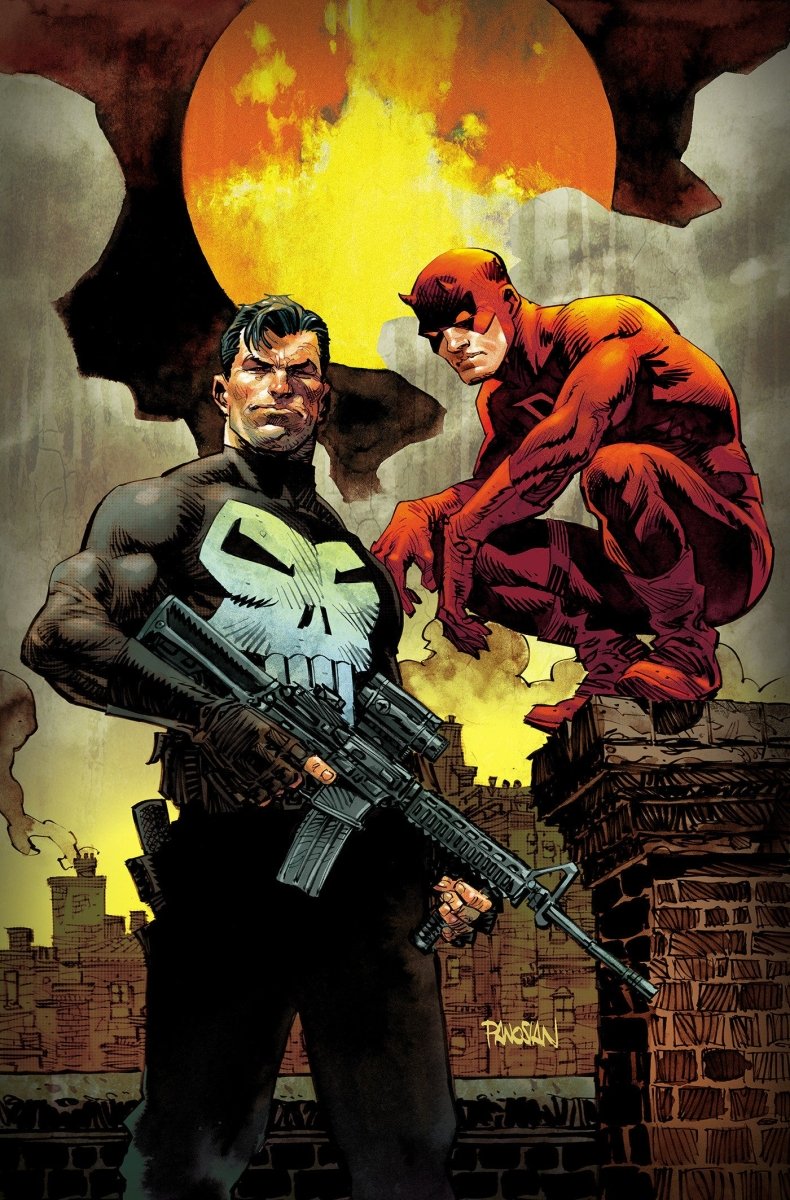 Daredevil/Punisher: The Devil's Trigger 1 Dan Panosian Virgin 2nd Printing 1:25 Ratio Variant - Walt's Comic Shop