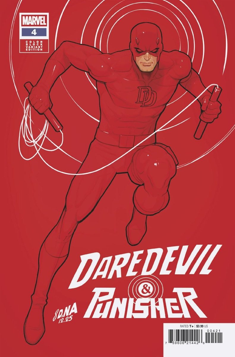 Daredevil/Punisher: The Devil's Trigger 4 David Nakayama Color Block Red Variant - Walt's Comic Shop