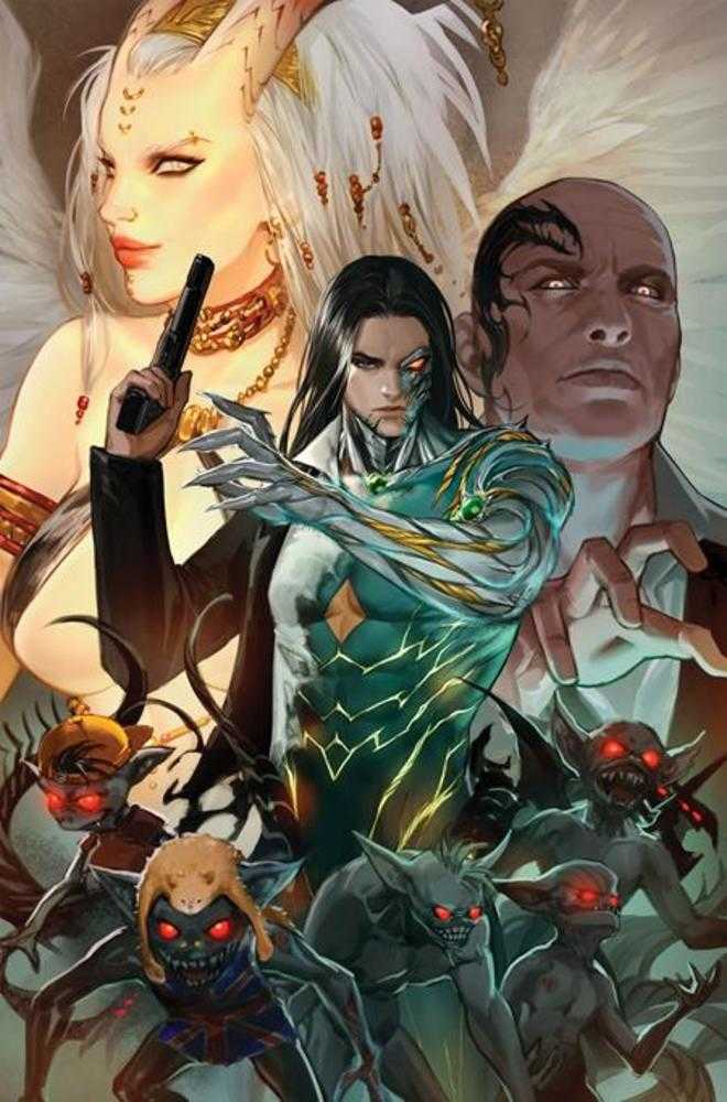 Darkness vs Angelus (One Shot) Cover E Leirix Full Art 1:50 Ratio Variant - Walt's Comic Shop