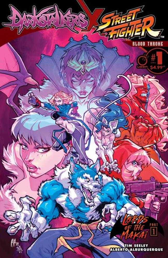 Darkstalkers X Street Fighter Blood Throne 1 (One Shot) Cover A Alberto Alburquerque Previously Foc'D On 4/28/2025 - Walt's Comic Shop