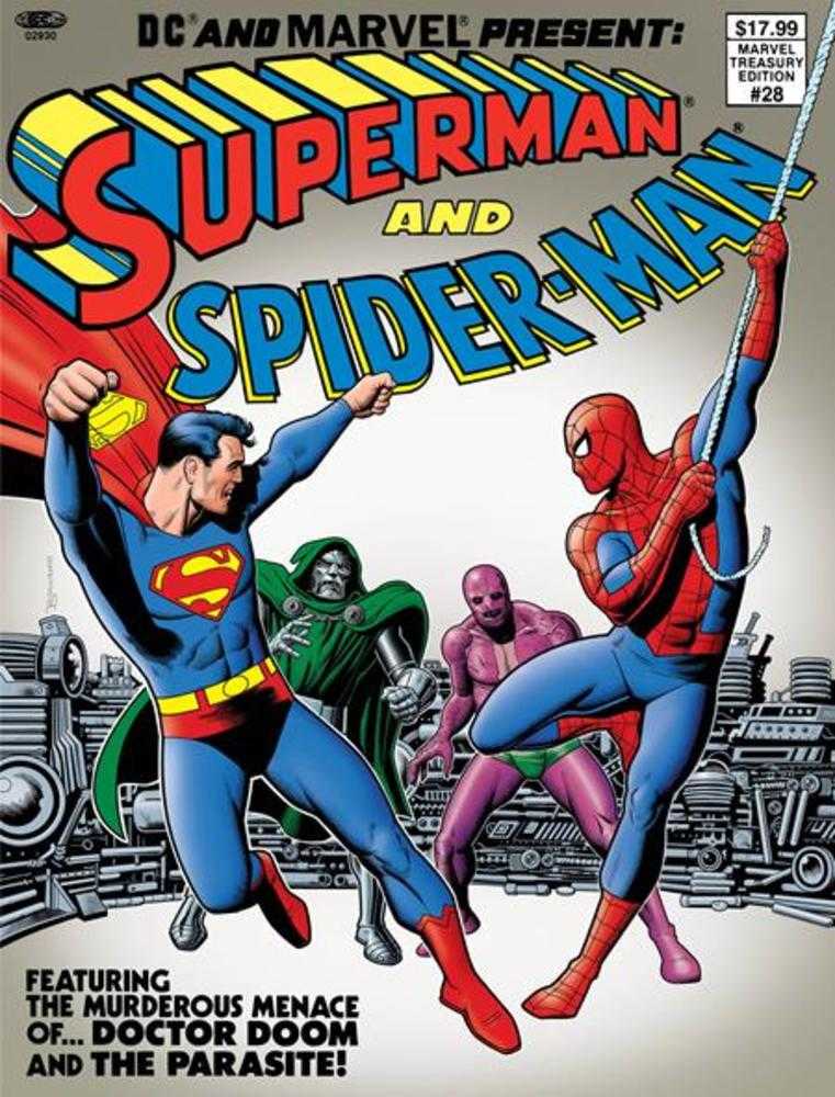 DC And Marvel Present Superman And Spider - Man (Marvel Treasury Edition 28) 1 Facsimile Edition Cover B Brian Bolland Variant *Oversize Format* - Walt's Comic Shop