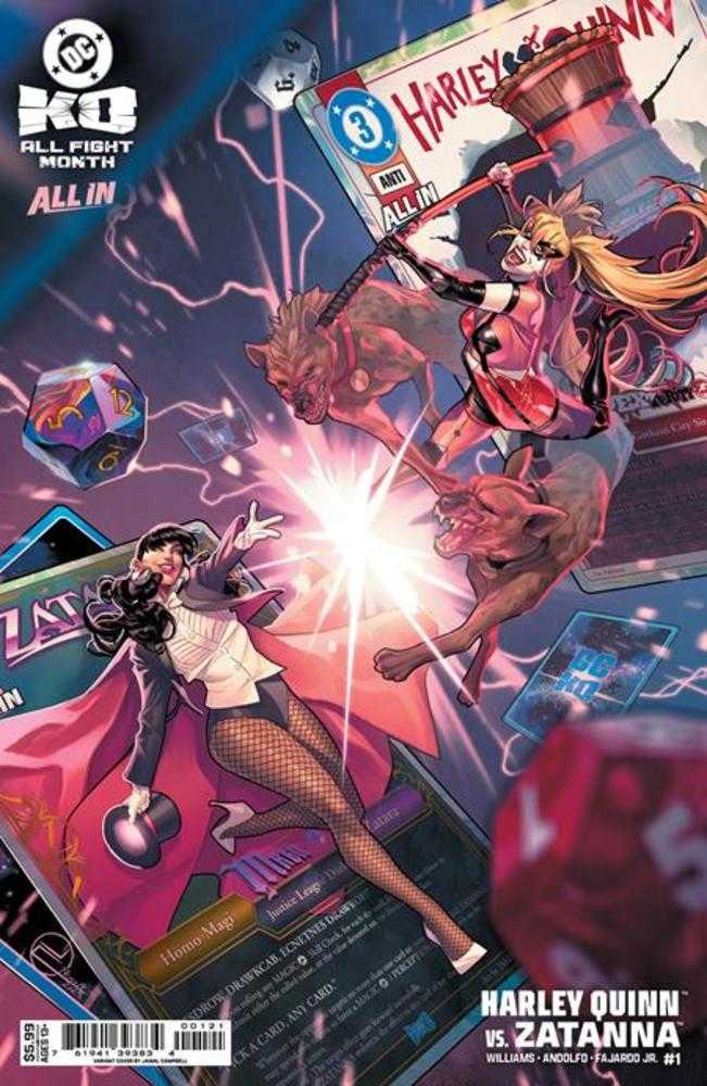 DC K.O. Harley Quinn vs Zatanna 1 (One Shot) Cover C Jamal Campbell Card Stock Variant - Walt's Comic Shop