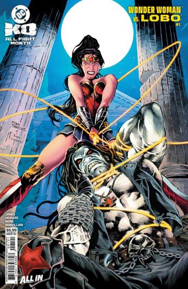 DC K.O. Wonder Woman vs Lobo 1 (One Shot) Cover E Eddy Barrows Card Stock Variant - Walt's Comic Shop