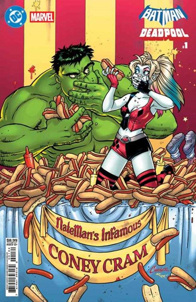 DC Marvel Batman Deadpool 1 (One Shot) Cover F Amanda Conner Harley Quinn Hulk Card Stock Variant - Walt's Comic Shop