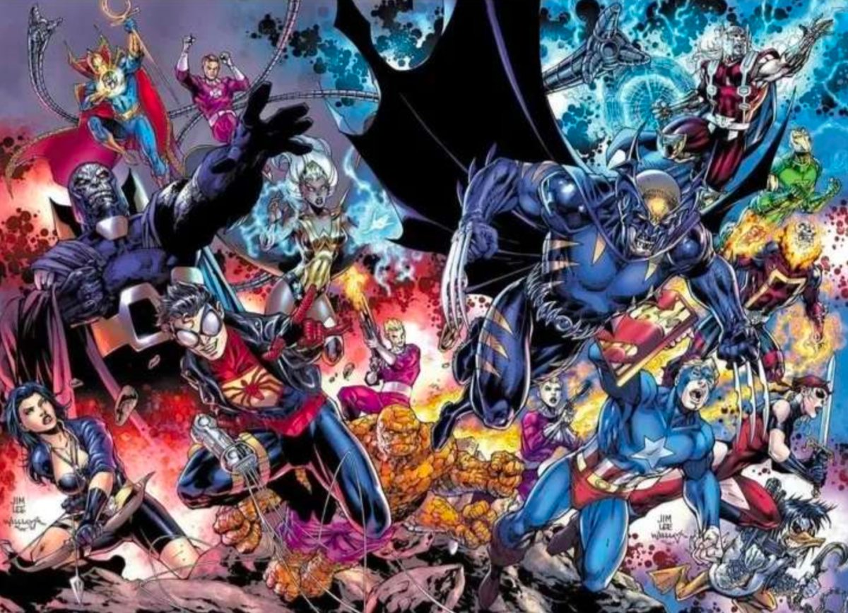 DC Versus Marvel: The Amalgam Age Omnibus HC Direct Market Exclusive Jim Lee Variant *PRE-ORDER* - Walt's Comic Shop
