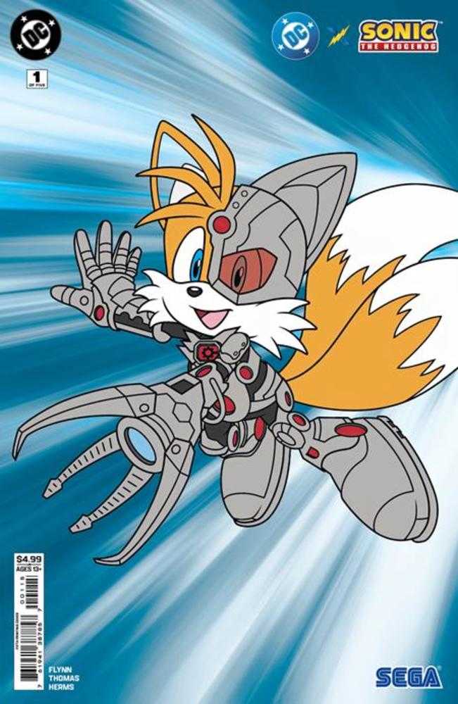 DC X Sonic The Hedgehog 1 (Of 5) 5th Print Cyborg Card Stock Cover - Walt's Comic Shop