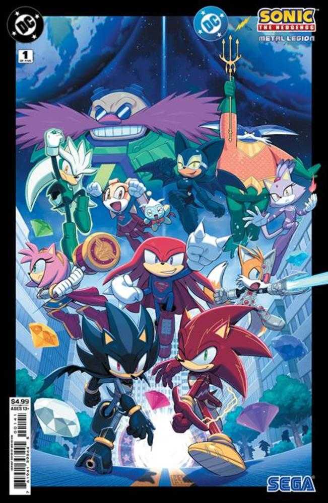 DC X Sonic The Hedgehog The Metal Legion 1 (Of 5) Cover D Min Ho Kim Card Stock Variant - Walt's Comic Shop