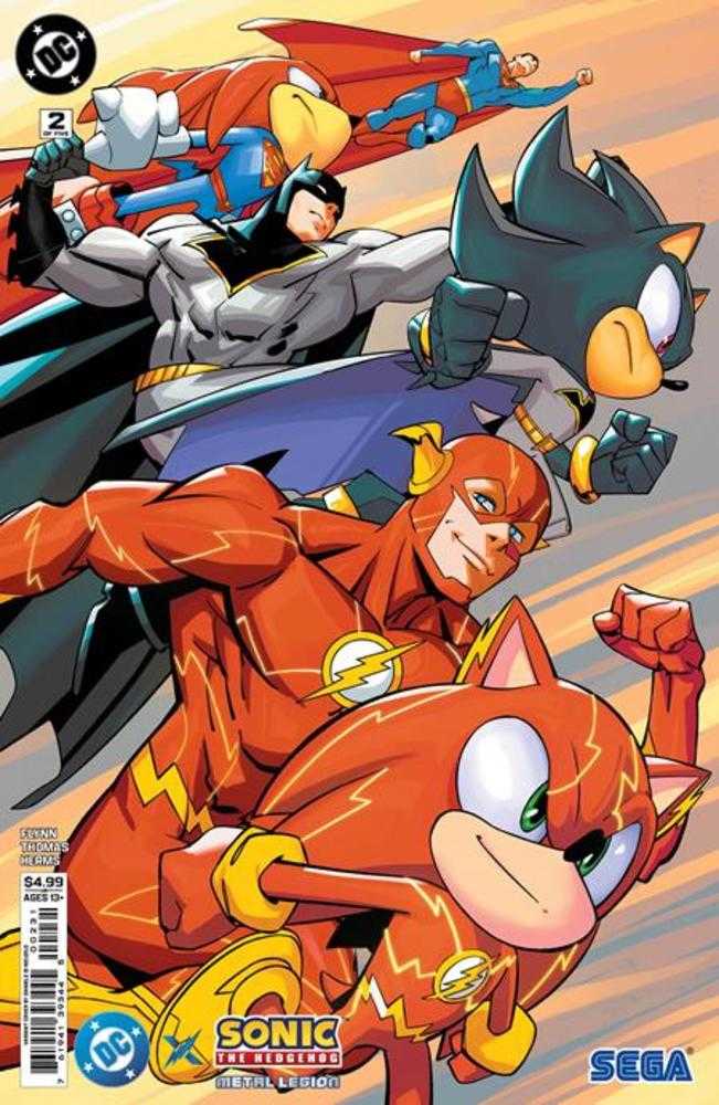 DC X Sonic The Hedgehog The Metal Legion 2 (Of 5) Cover C Daniele Di Nicuolo Card Stock Variant - Walt's Comic Shop