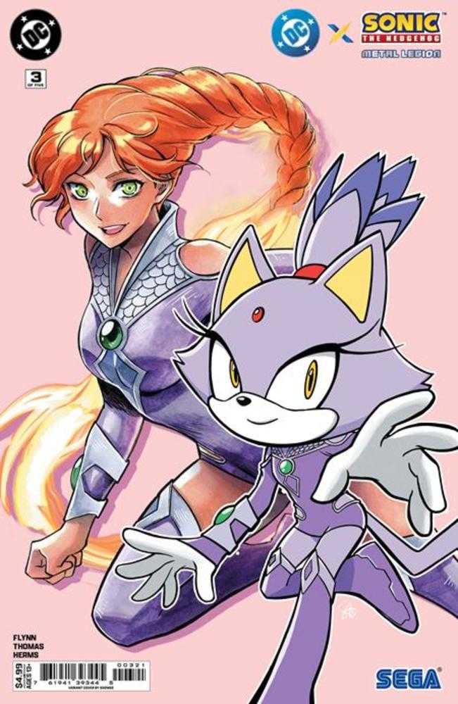 DC X Sonic The Hedgehog The Metal Legion 3 (Of 5) Cover B Saowee Card Stock Variant - Walt's Comic Shop