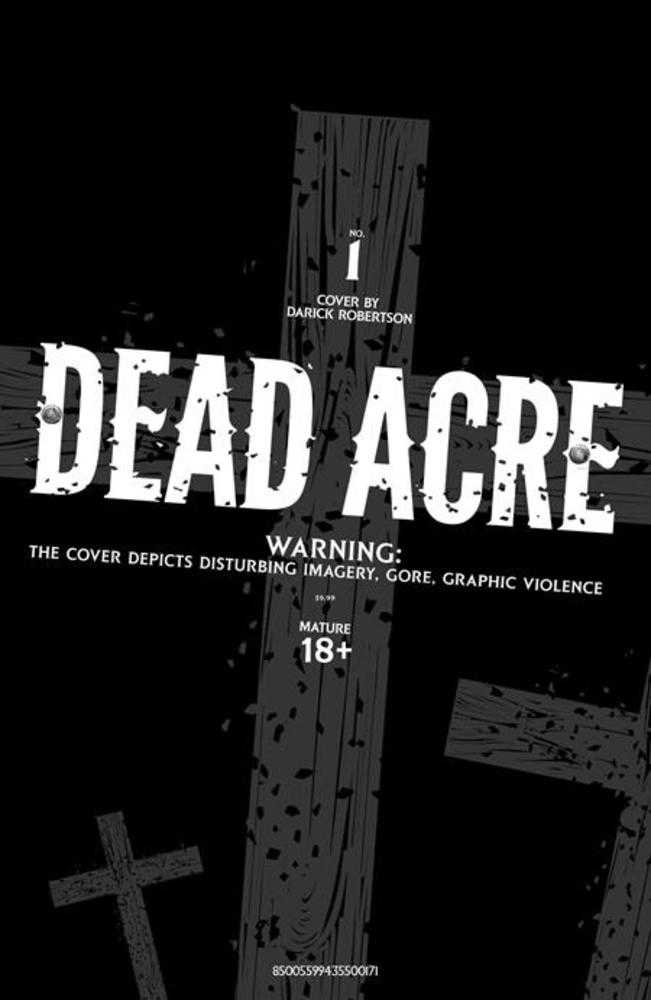 Dead Acre 1 Cover G Darick Robertson Nsfw Black Bag Variant - Walt's Comic Shop