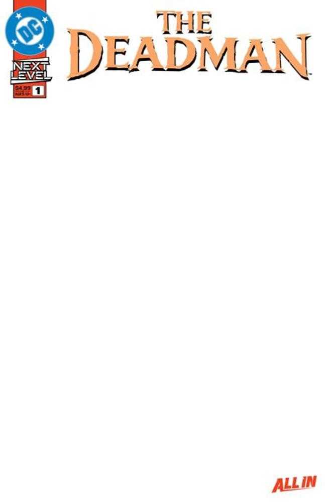 Deadman 1 (Of 6) Cover F Blank Card Stock Variant - Walt's Comic Shop