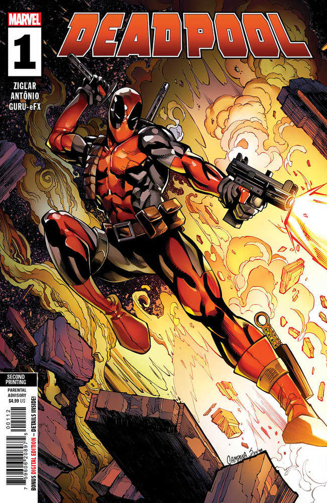 Deadpool #1 Chris Campana 2nd Print Variant - Walt's Comic Shop