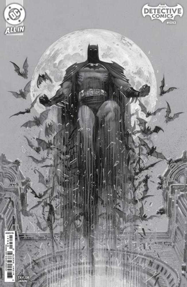 Detective Comics #1093 Cover D 1 in 25 Juan Ferreyra Black & White Card Stock Variant - Walt's Comic Shop