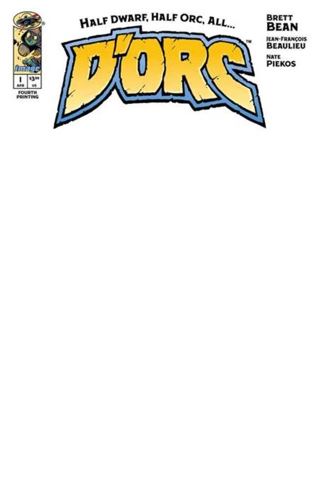 Dorc 1 4th Printing Cover B Blank Sketch Variant - Walt's Comic Shop