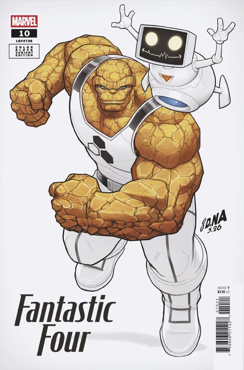 Fantastic Four 10 David Nakayama Color Block White Variant - Walt's Comic Shop