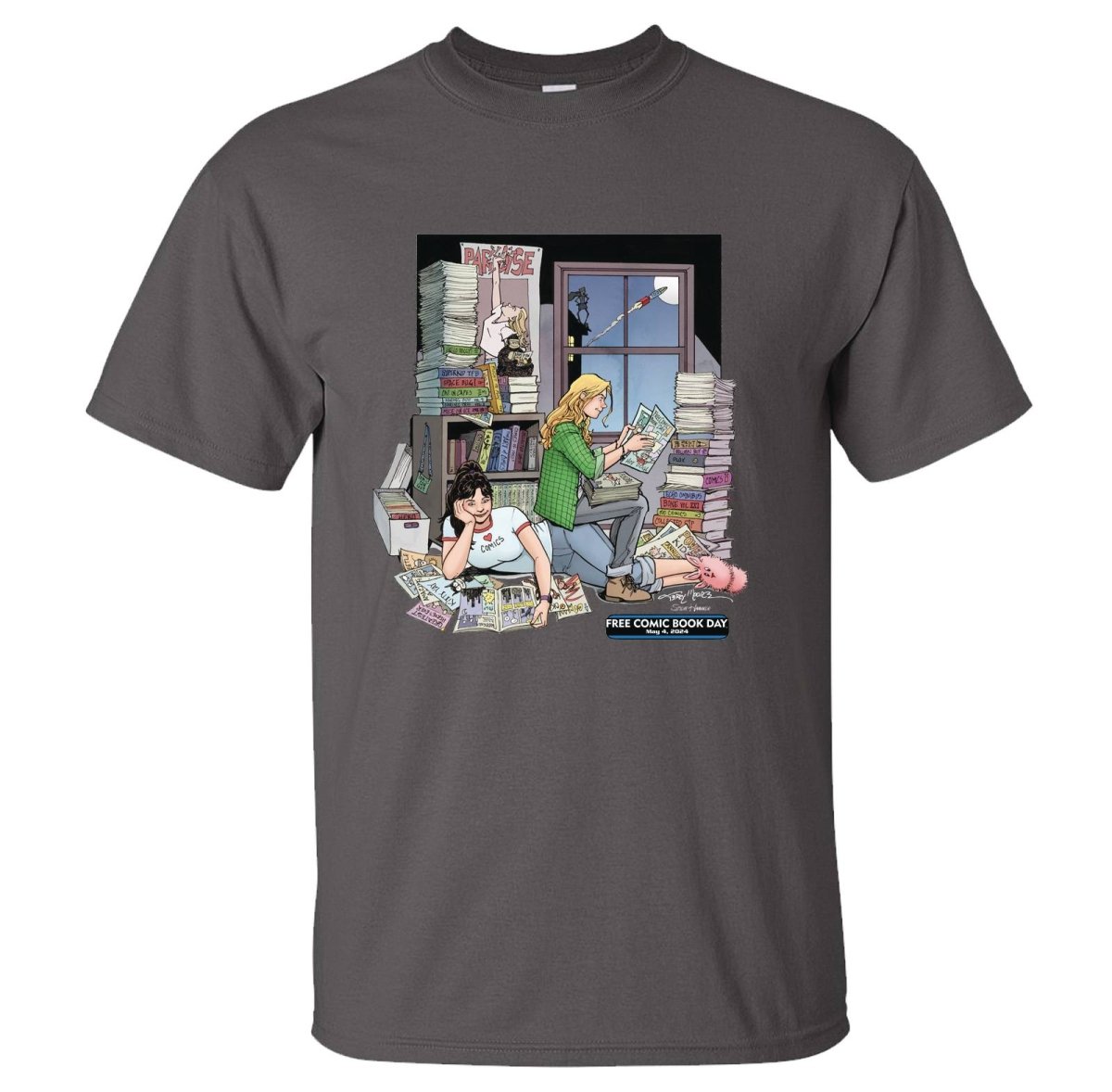 FCBD 2024 Commemorative Artist Moore T-Shirt Extra Large - Walt's Comic Shop