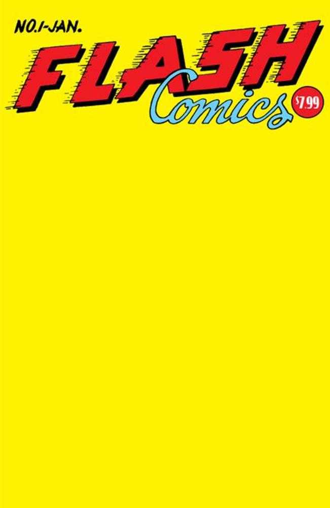 Flash Comics #1 Facsimile Edition Cover C Blank Variant - Walt's Comic Shop