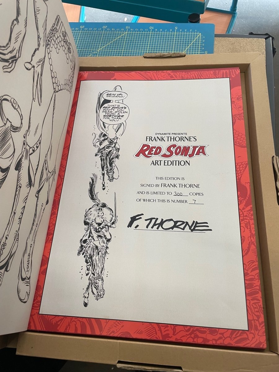 Frank Thorne's Red Sonja Art Edition HC Vol 01 Signed by Frank Thorne (Limited 300) - Walt's Comic Shop