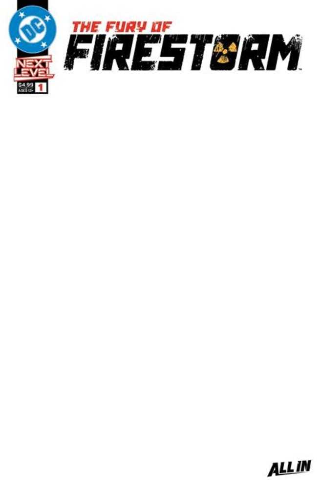 Fury Of Firestorm 1 (Of 6) Cover F Blank Card Stock Variant - Walt's Comic Shop