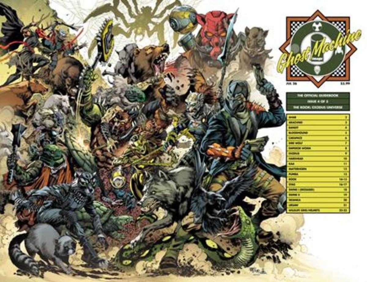 Ghost Machine The Official Guidebook 4 (Of 5) Cover C Ivan Reis & Danny Miki Wraparound Variant - Walt's Comic Shop