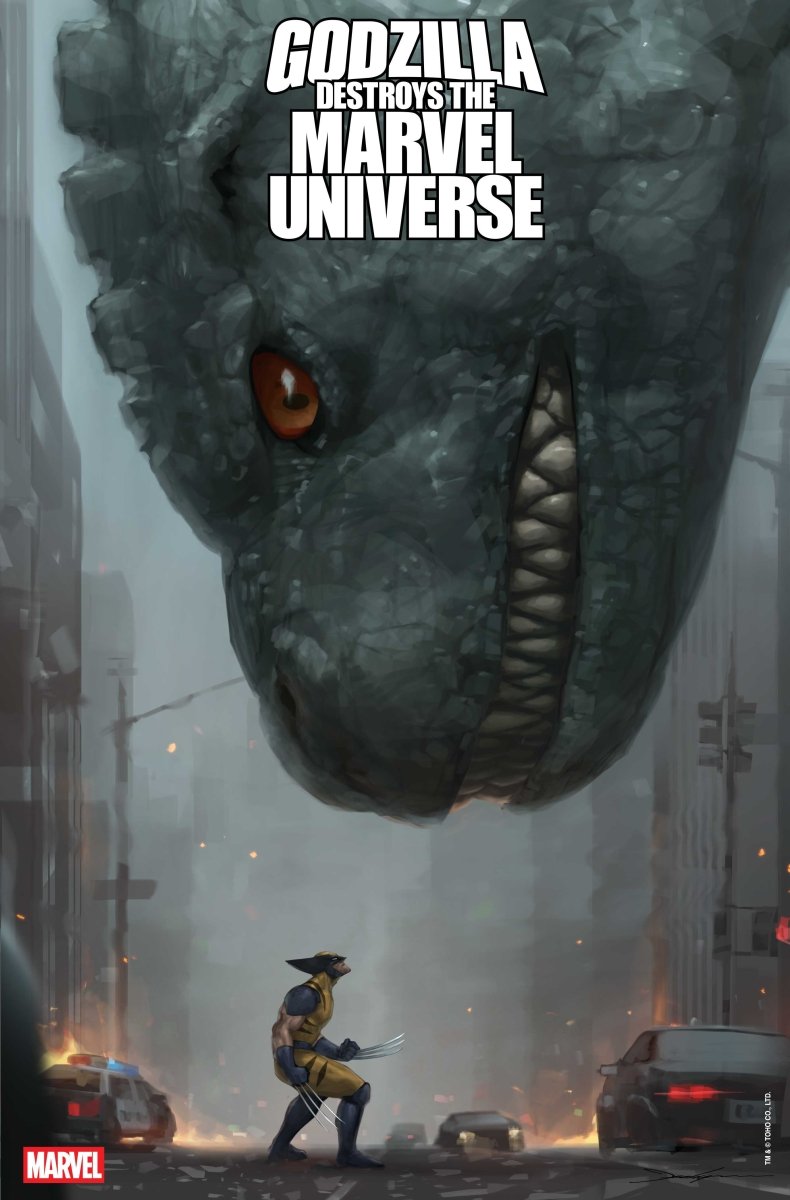 Godzilla Destroys The Marvel Universe 3 Jeehyung Lee Variant - Walt's Comic Shop