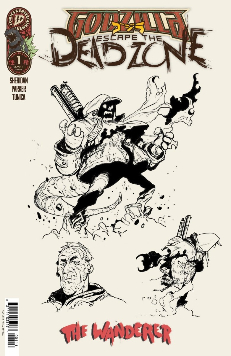 Godzilla: Escape The Deadzone [Kai - Sei Era] 1 Variant C (Tunica Concept Art) - Walt's Comic Shop