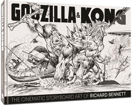 Godzilla & Kong HC The Cinematic Storyboard Art Of Richard Bennett - Walt's Comic Shop