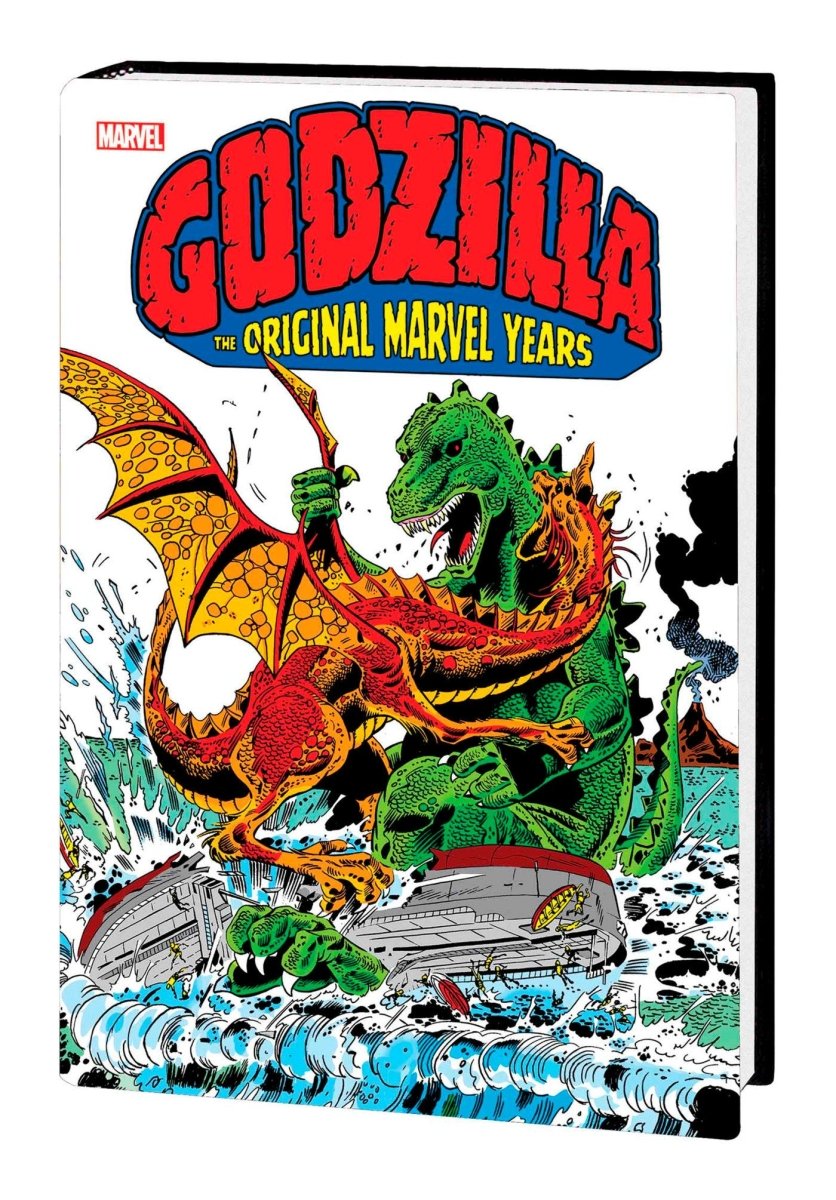 Godzilla: The Original Marvel Years Omnibus Herb Trimpe War Of The Giants Cover HC [DM Only] - Walt's Comic Shop