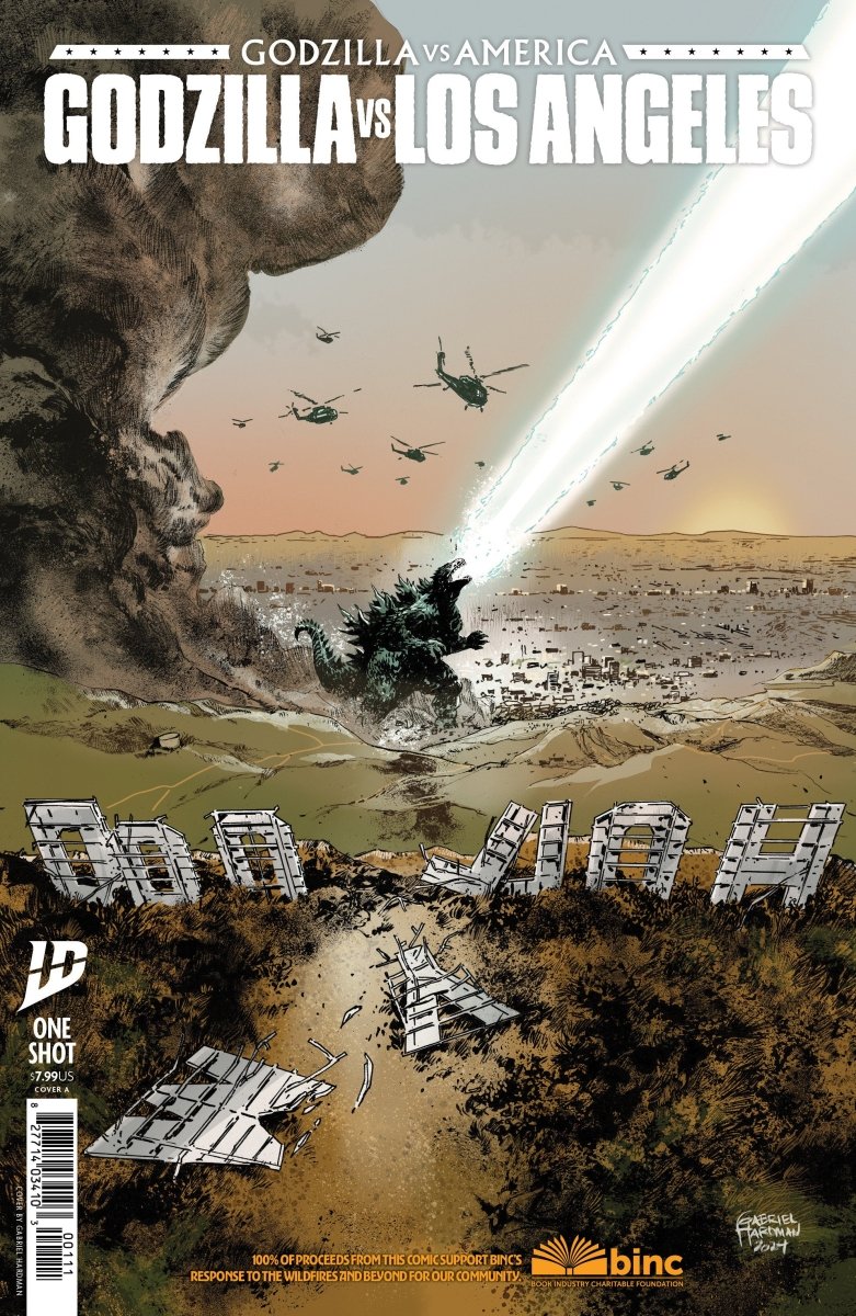 Godzilla vs. America: Los Angeles Cover A (Hardman) - Walt's Comic Shop