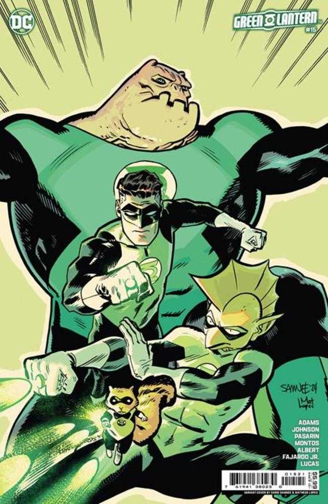 Green Lantern #15 Cover B Chris Samnee Card Stock Variant (Absolute Power) - Walt's Comic Shop