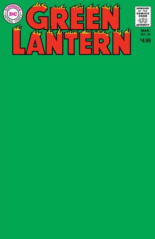 Green Lantern #59 Facsimile Edition Cover C Blank Variant - Walt's Comic Shop