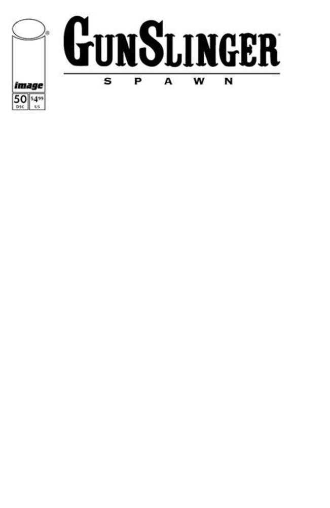 Gunslinger Spawn 50 Cover D Blank Sketch Variant - Walt's Comic Shop