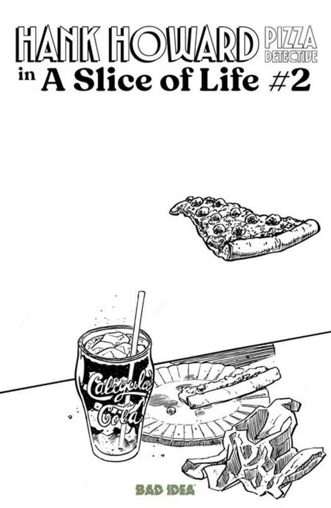 Hank Howard Pizza Detective A Slice Of Life 2 (Of 2) Cover C David Lapham Pizza Sketch Variant - Walt's Comic Shop