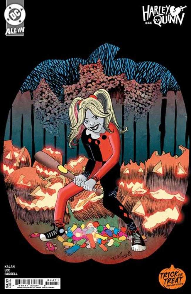 Harley Quinn #44 Cover D Kelley Jones Trick Or Treat Card Stock Variant - Walt's Comic Shop